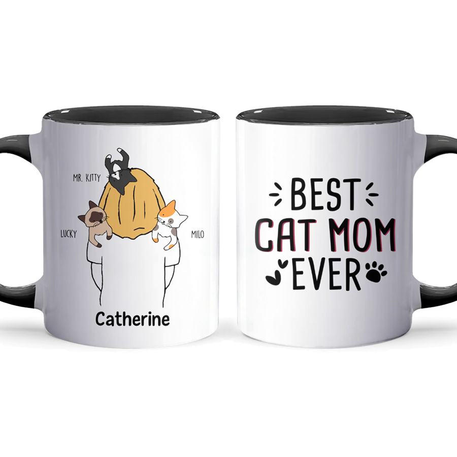 Cat & Mom - Personalized Accent Mug