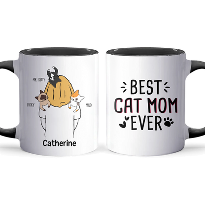 Cat & Mom - Personalized Accent Mug