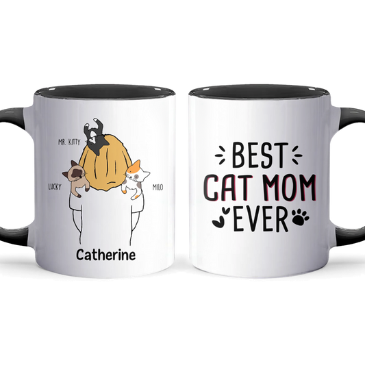 Cat & Mom - Personalized Accent Mug