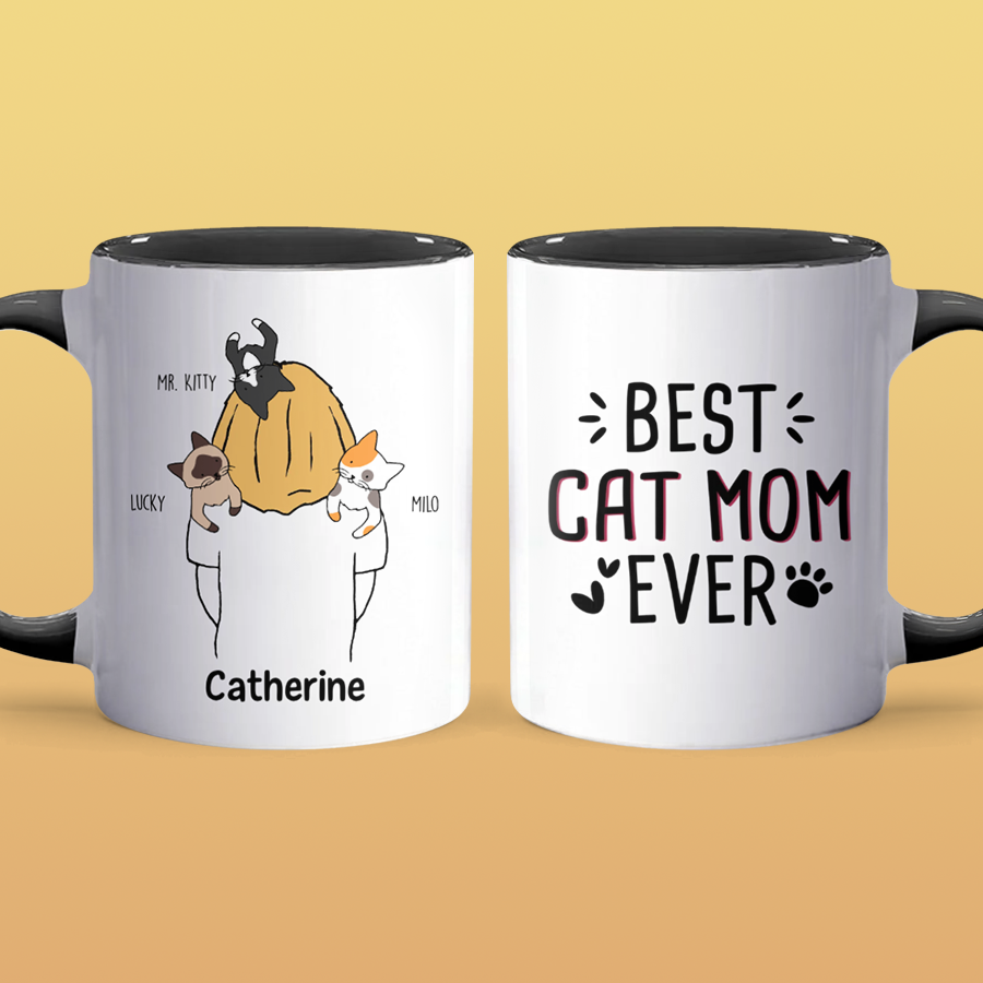 Cat & Mom - Personalized Accent Mug