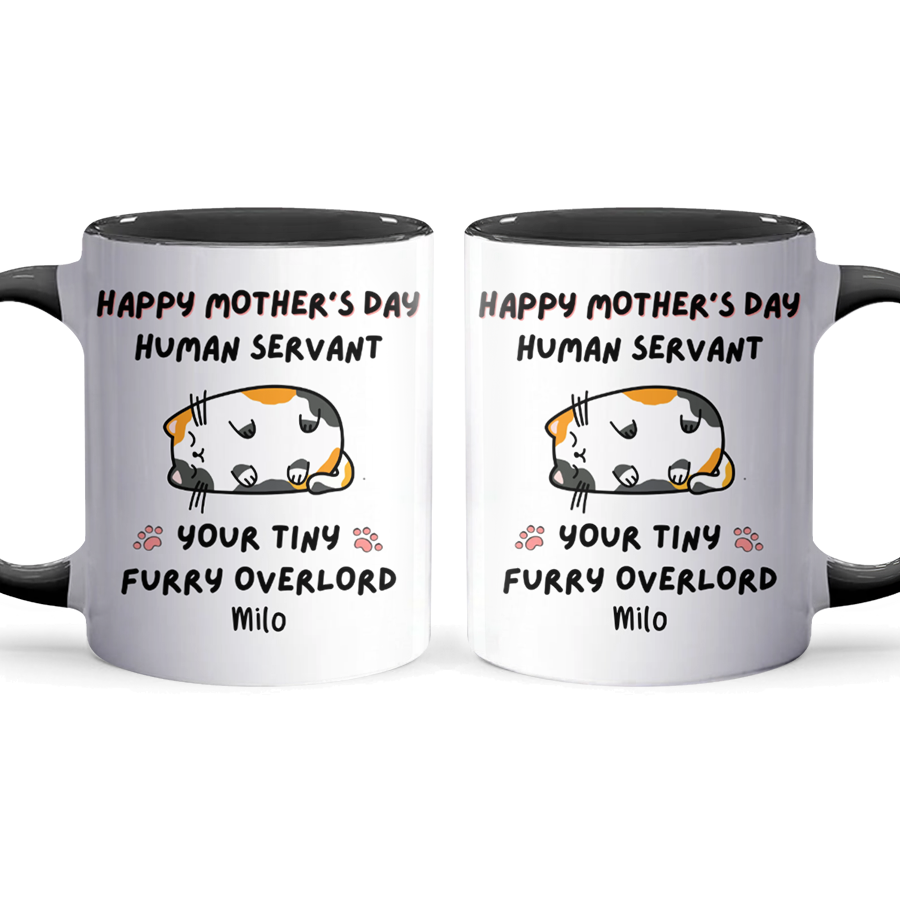 Tiny Furry Overlord - Personalized Accent Mug