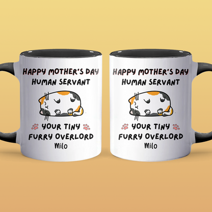 Tiny Furry Overlord - Personalized Accent Mug