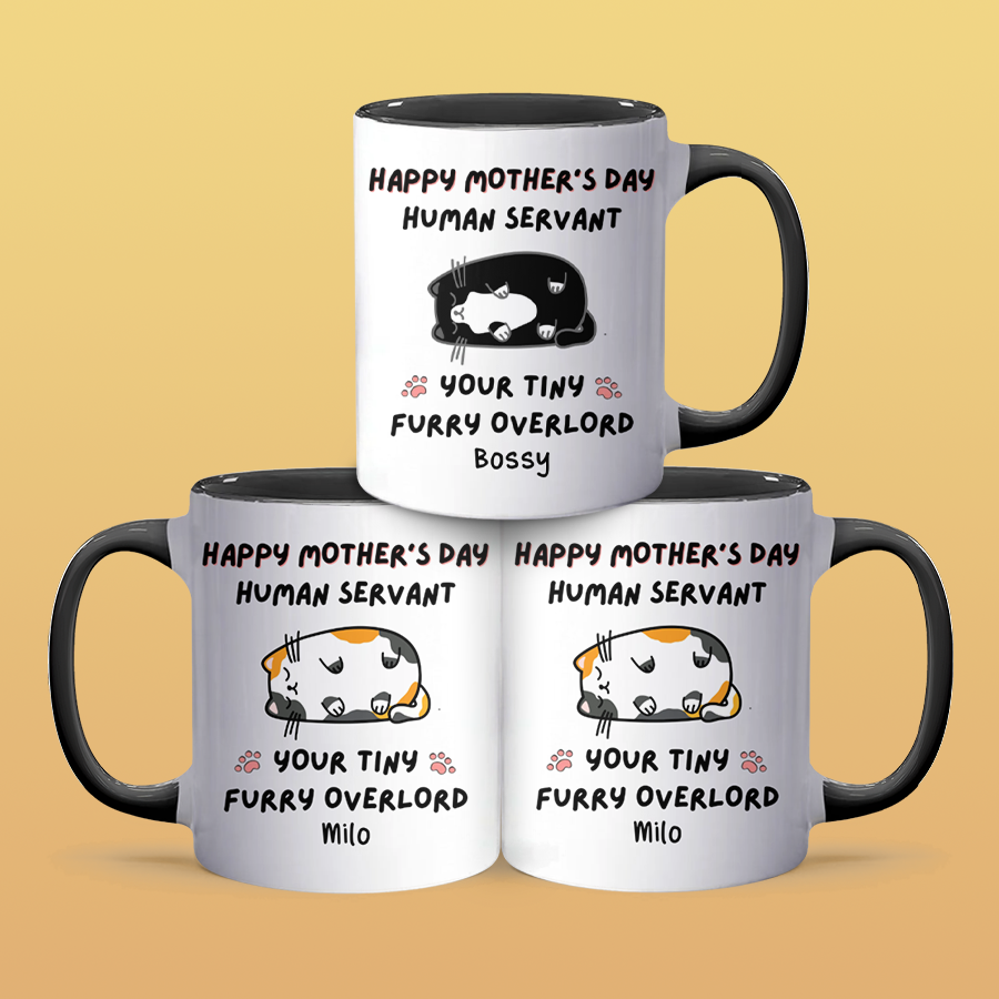 Tiny Furry Overlord - Personalized Accent Mug