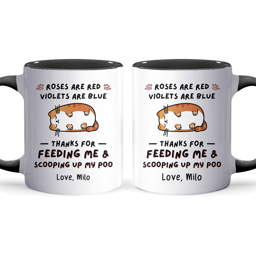 Thanks For Feeding Me - Personalized Accent Mug