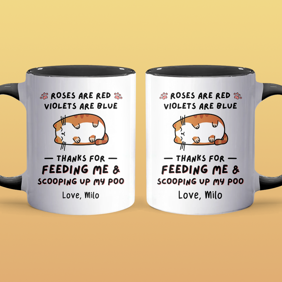 Thanks For Feeding Me - Personalized Accent Mug