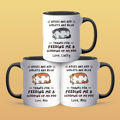 Thanks For Feeding Me - Personalized Accent Mug