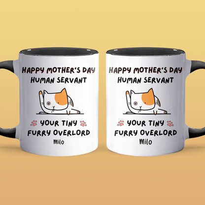 Tiny Furry Overlord - Personalized Accent Mug