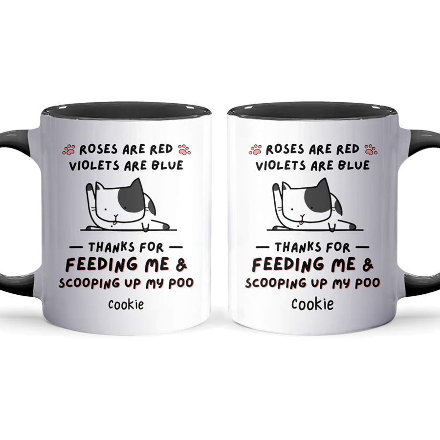 Thanks For Feeding Me - Personalized Accent Mug