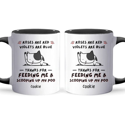 Thanks For Feeding Me - Personalized Accent Mug