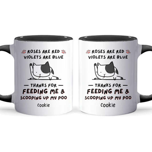 Thanks For Feeding Me - Personalized Accent Mug