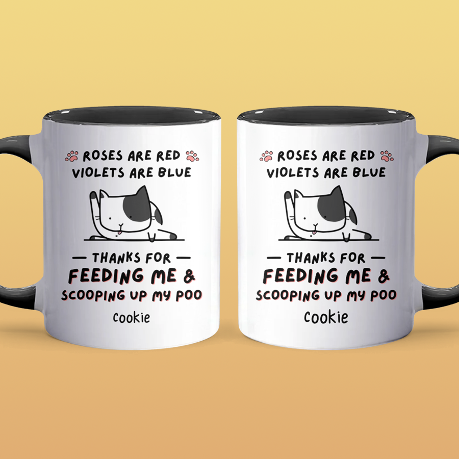 Thanks For Feeding Me - Personalized Accent Mug