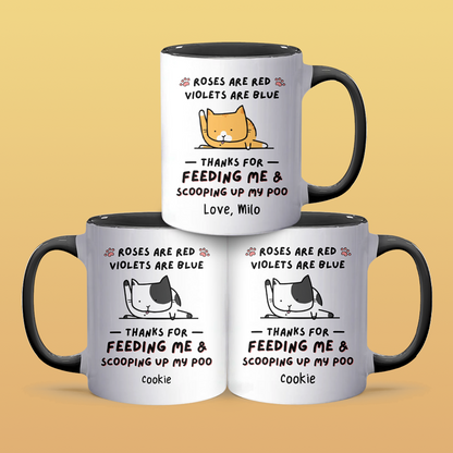 Thanks For Feeding Me - Personalized Accent Mug