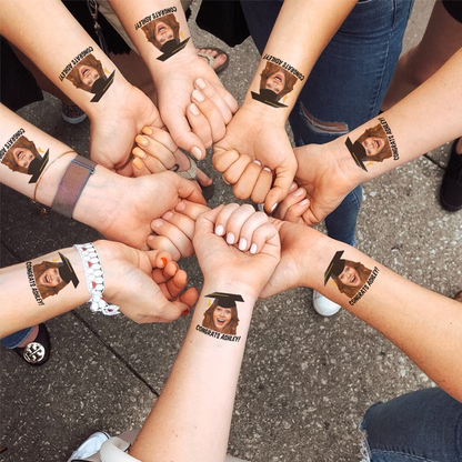 Graduation Congrats Personalized Temporary Tattoo