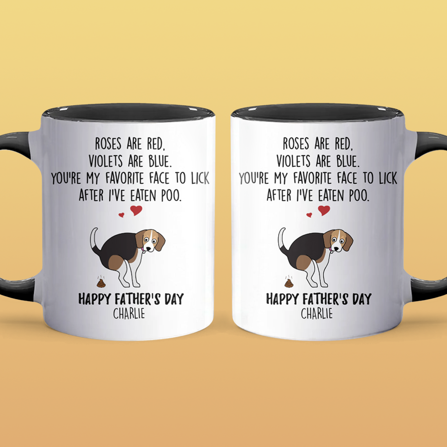 Favorite Face To Lick - Personalized Accent Mug