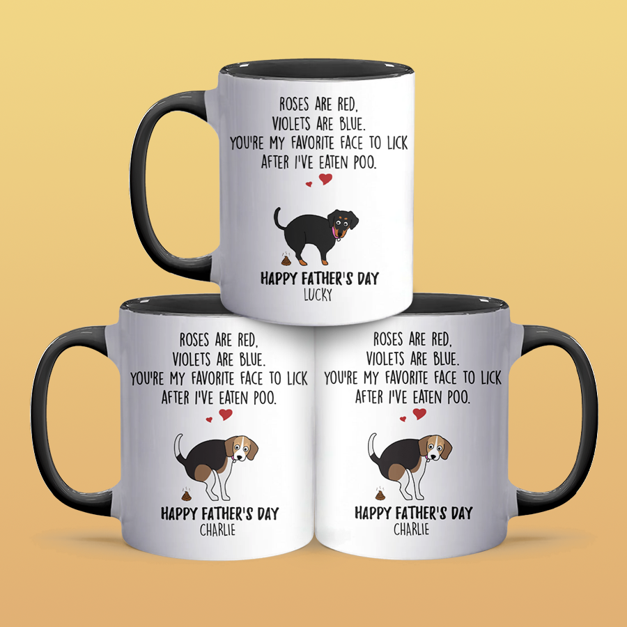 Favorite Face To Lick - Personalized Accent Mug