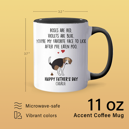 Favorite Face To Lick - Personalized Accent Mug