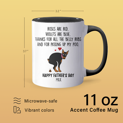 Picking Up My Poo - Personalized Accent Mug