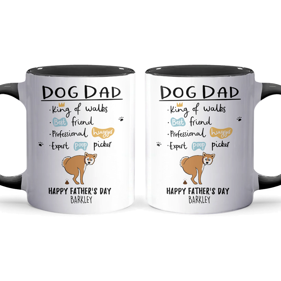 Dog Dad - Personalized Accent Mug