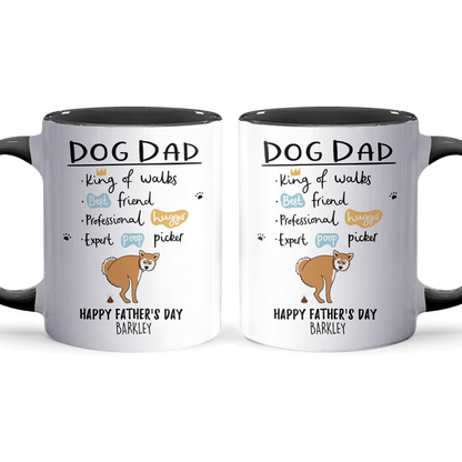 Dog Dad - Personalized Accent Mug