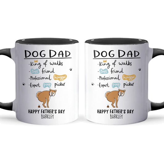 Dog Dad - Personalized Accent Mug