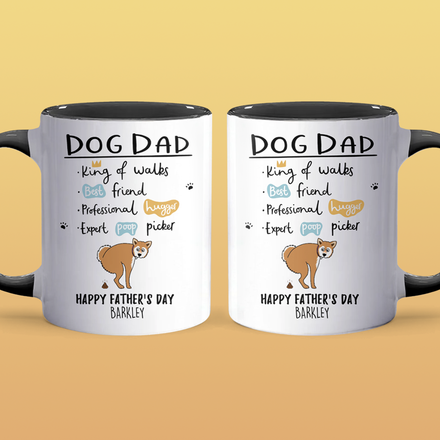 Dog Dad - Personalized Accent Mug