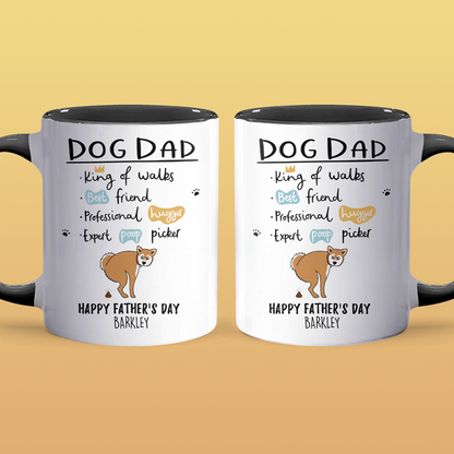 Dog Dad - Personalized Accent Mug