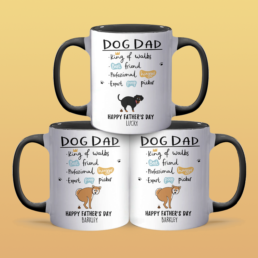 Dog Dad - Personalized Accent Mug