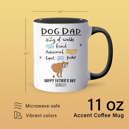 Dog Dad - Personalized Accent Mug