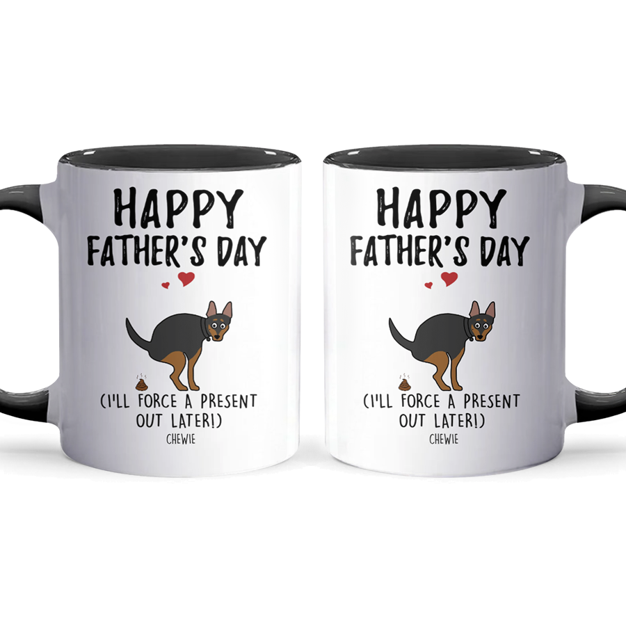 Force A Present Out Later - Personalized Accent Mug