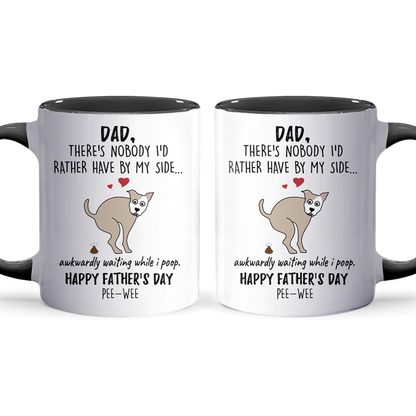 Awkwardly Waiting - Personalized Accent Mug