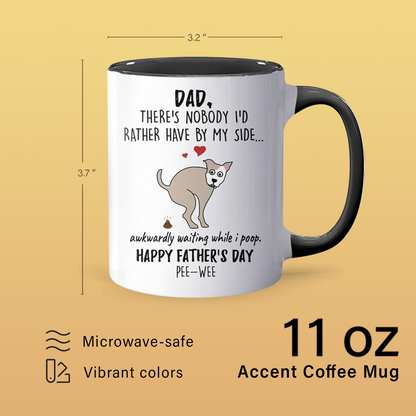 Awkwardly Waiting - Personalized Accent Mug