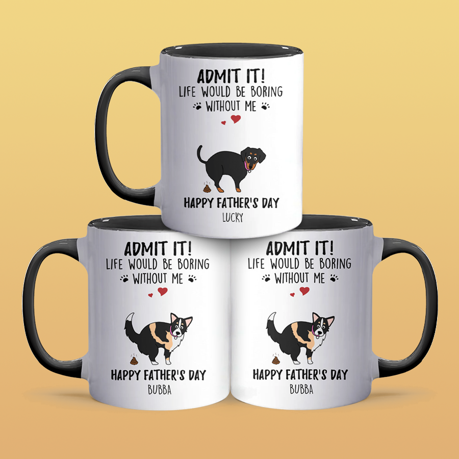 Life Would Be Boring I - Personalized Accent Mug