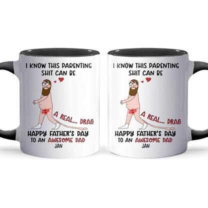 Awesome Dad - Personalized Accent Mug