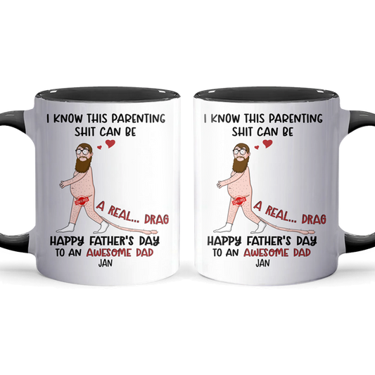 Awesome Dad - Personalized Accent Mug