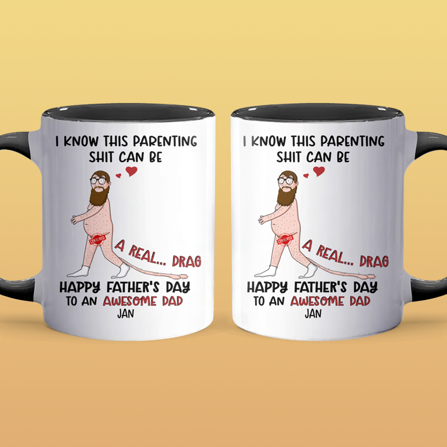 Awesome Dad - Personalized Accent Mug