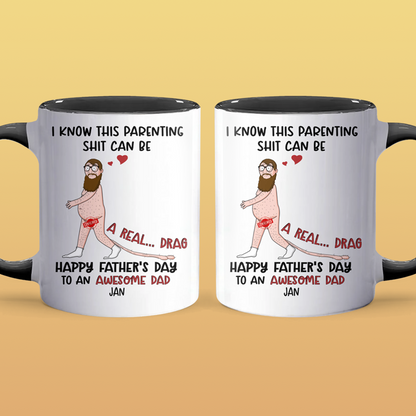 Awesome Dad - Personalized Accent Mug