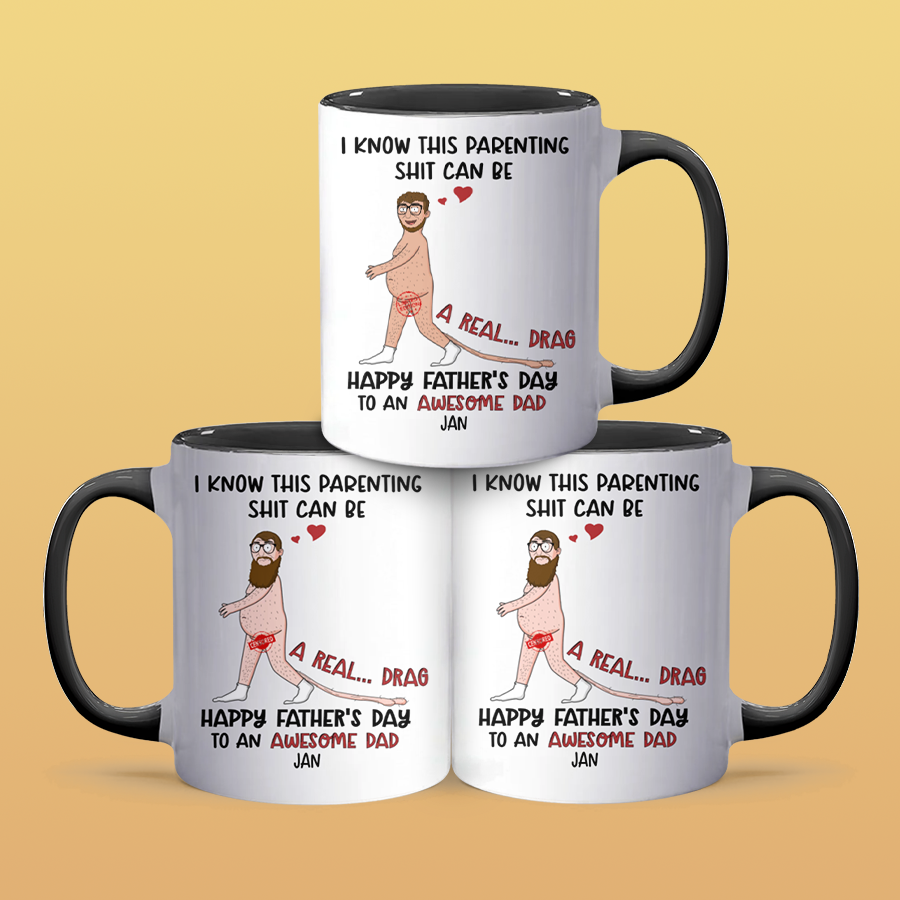 Awesome Dad - Personalized Accent Mug