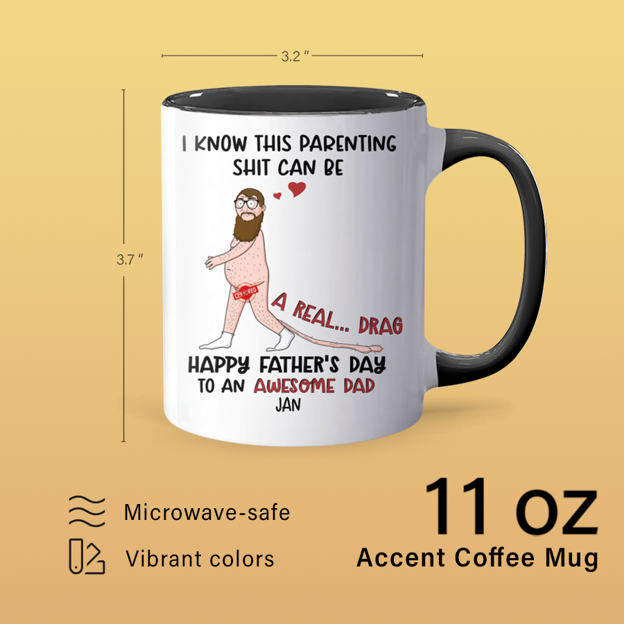 Awesome Dad - Personalized Accent Mug