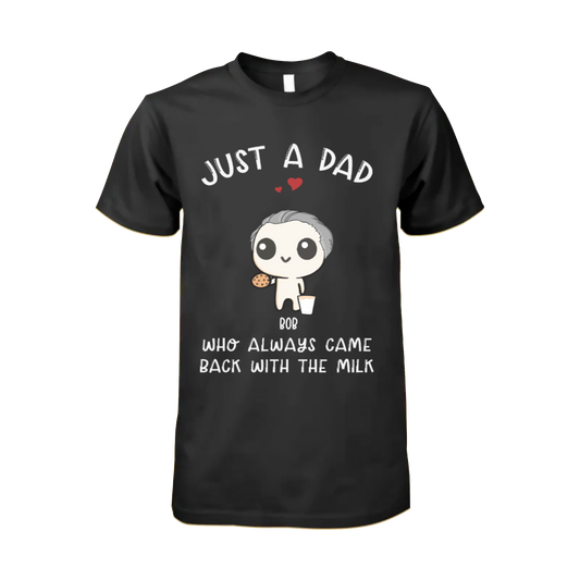 Just A Dad - Personalized Heavy Cotton T-Shirt