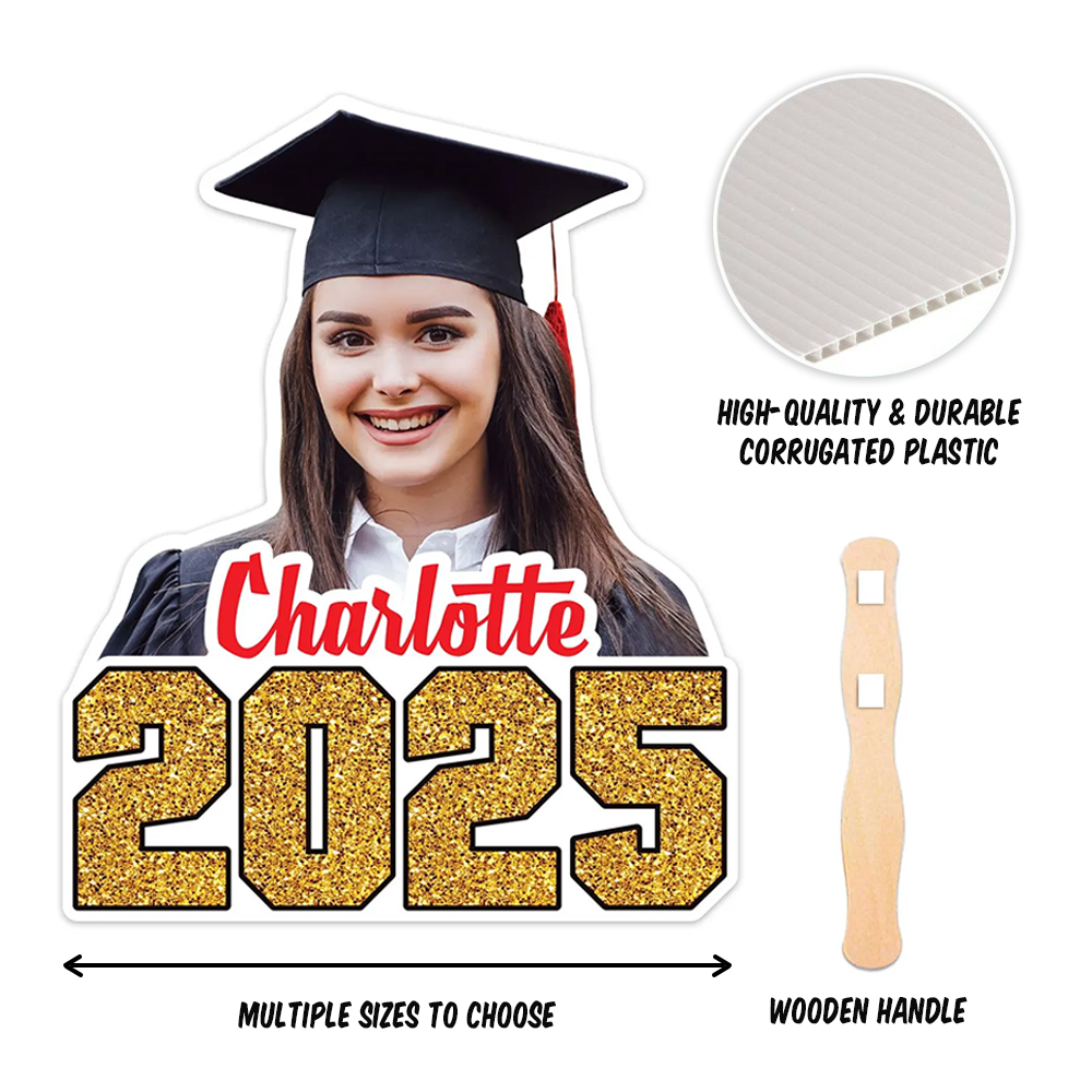 Graduation Congrats Class Personalized Hand Fan