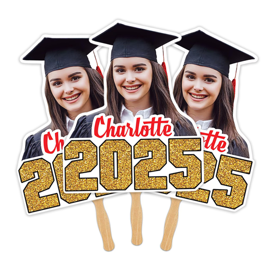 Graduation Congrats Class Personalized Hand Fan