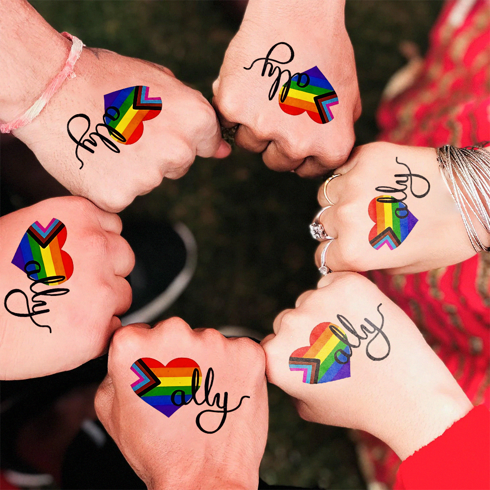 Ally Pride Month Temporary Tattoo