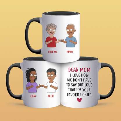 Dear Mom - Accent Coffee Mug