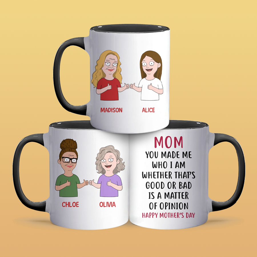 You Made Me - Accent Coffee Mug