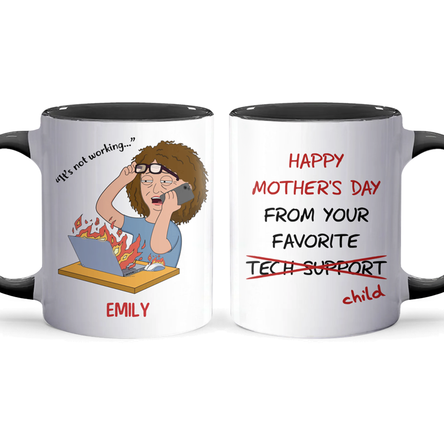 Favorite Tech Support - Accent Coffee Mug