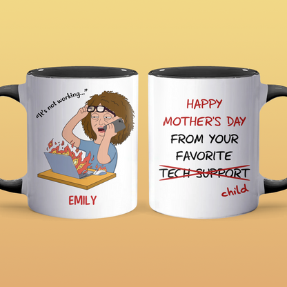 Favorite Tech Support - Accent Coffee Mug