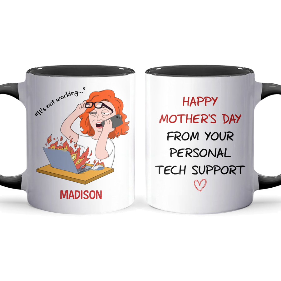 Personal Tech Support - Accent Coffee Mug