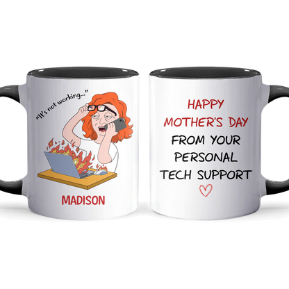 Personal Tech Support - Accent Coffee Mug