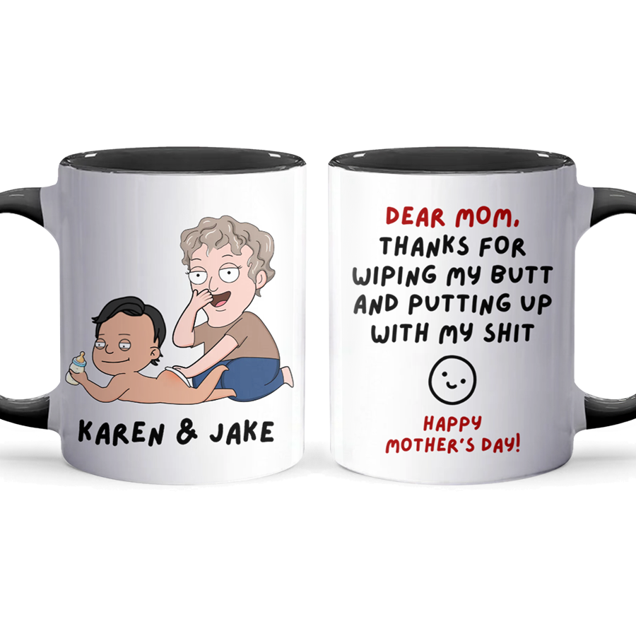 Wiping My - Accent Coffee Mug