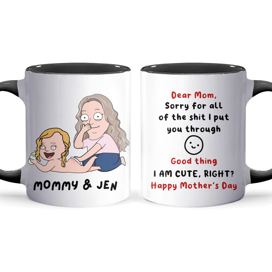 Sorry For - Accent Coffee Mug